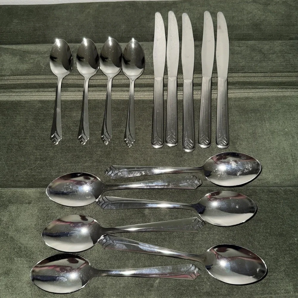 15 Pieces Vintage Ekco Silver‎ Stainless USA Flatware KENILWORTH Silverware